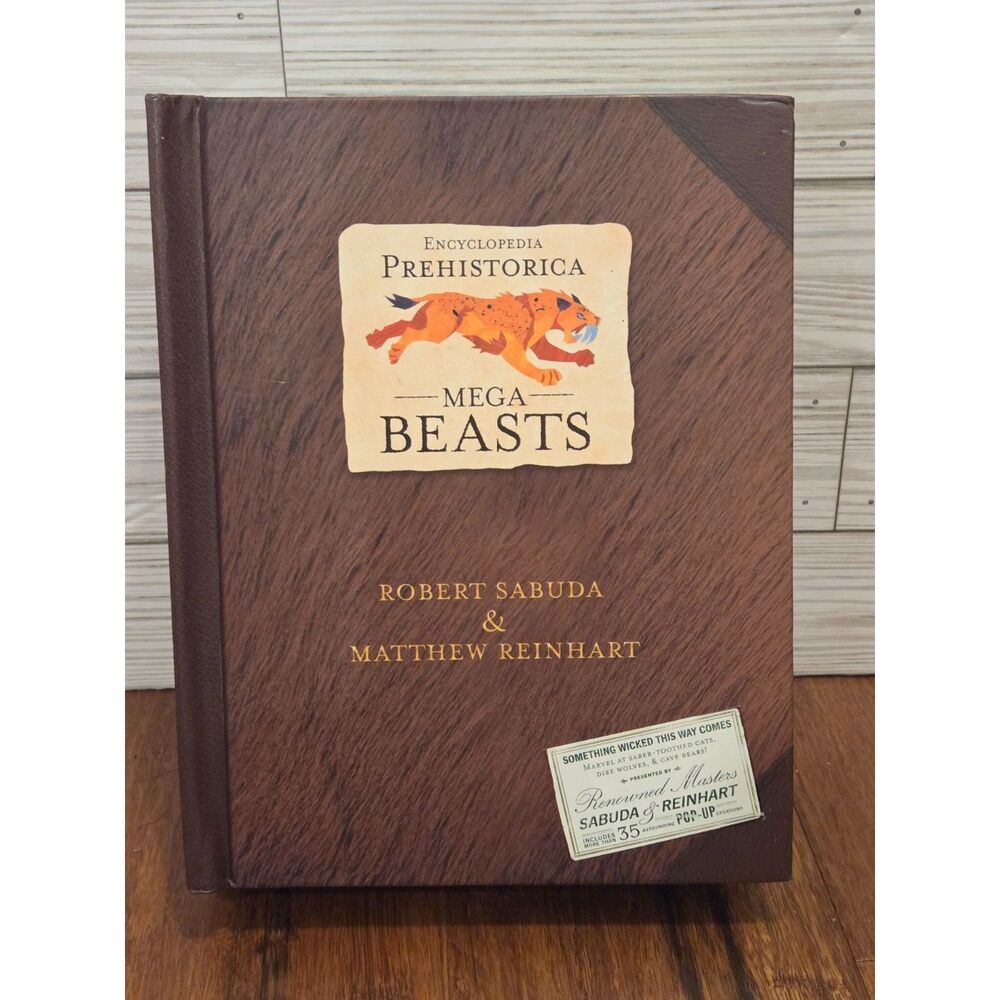Encyclopedia Prehistorica Mega Beasts Pop-Up Sabuda Reinhart 2007 1st Ed